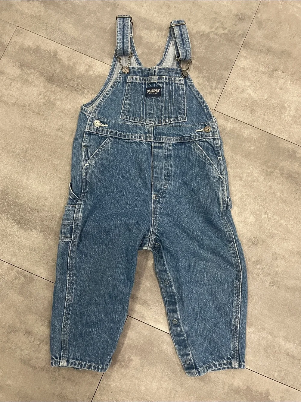 24 month OshKosh B'gosh Blue Denim Kids toddler Overalls